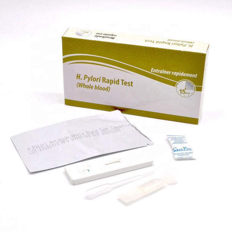 Медициналык H.pylori Rapid Test Kits кассеталуу